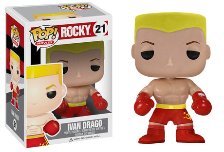 Funko Pop! Movies Ivan Drago figure from Rocky series, collectible vinyl figure by Shak's Pop Shop showing detailed character design