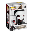 Funko Pop! Movies: Saw Billy figure by Shak's Pop Shop, featuring Billy the puppet from the Saw horror film series.
