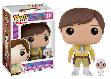 Funko Pop! Movies Willy Wonka & The Chocolate Factory Mike Teevee figure with box imperfection, collectible vinyl toy.