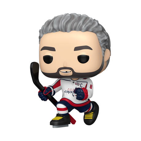 Funko Pop! NHL Alex Ovechkin figure from Shak's Pop Shop, fanatics exclusive, featuring the iconic hockey player in collectible style.