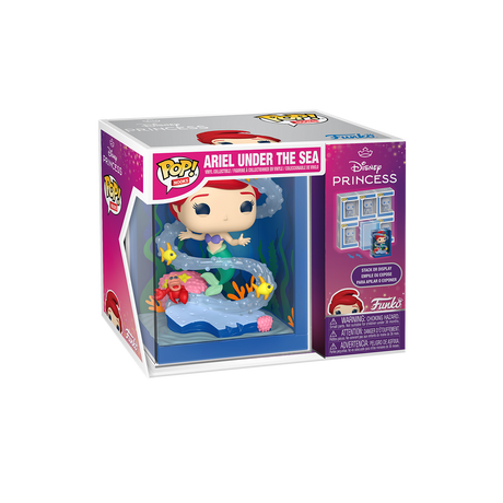 Funko Pop! Nook figure of Disney Princess Ariel under the sea, featuring detailed underwater scene and vibrant colors.
