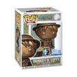Bronze Funko Pop! Plus: One Piece Monkey D. Luffy statue, collectible figure from Shak's Pop Shop, exclusive to Funko Shop.