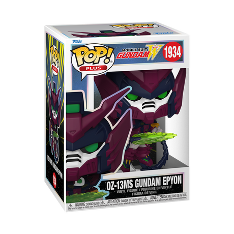 Funko Pop! Plus figure of Gundam Epyon from Mobile Suit Gundam Wing, featuring detailed design and vibrant colors.