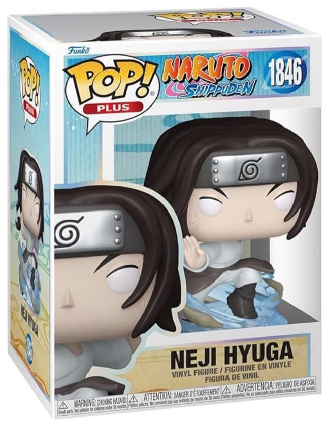 Funko Pop! Plus figure of Neji Hyuga from Naruto Shippuden, collectible toy with detailed character design.