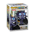 Funko Pop! Plus figure of King from One Piece, featuring detailed design and vibrant colors, collectible anime character.