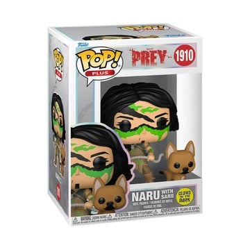 Funko Pop! Plus: Prey Naru with Sarii glow figure from Shak's Pop Shop, featuring detailed character design and luminous accents.