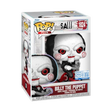 Funko Pop! Plus figure of Billy the Puppet from Saw, with detailed design, from Shak's Pop Shop, Amazon Exclusive collectible toy