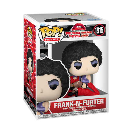 Funko Pop! Premium figure of Frank-N-Furter from Rocky Horror Picture Show, collectible toy by Shak's Pop Shop.