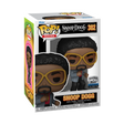 Funko Pop! Rocks Snoop Dogg Disco figure from Shak's Pop Shop, featuring Snoop in disco attire with a box showing imperfection.