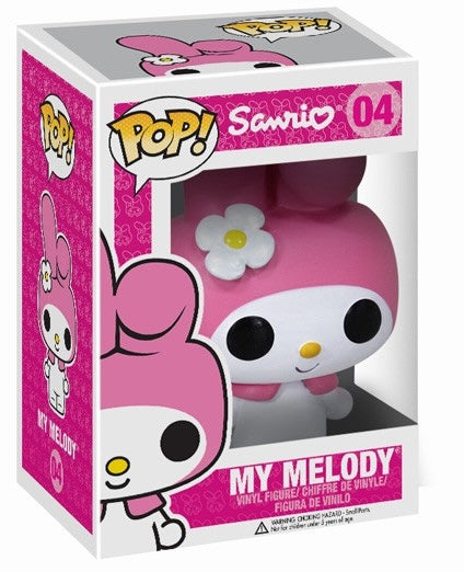 Funko Pop! Sanrio My Melody figure with box imperfection, collectible vinyl toy from Shak's Pop Shop