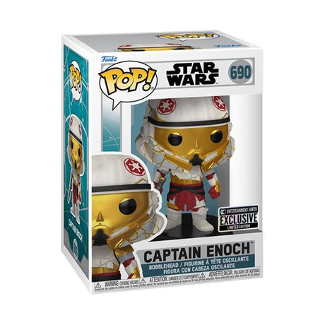 Funko Pop! Star Wars Ahsoka Captain Enoch figure, collectible vinyl toy with detailed design, from Shak's Pop Shop.