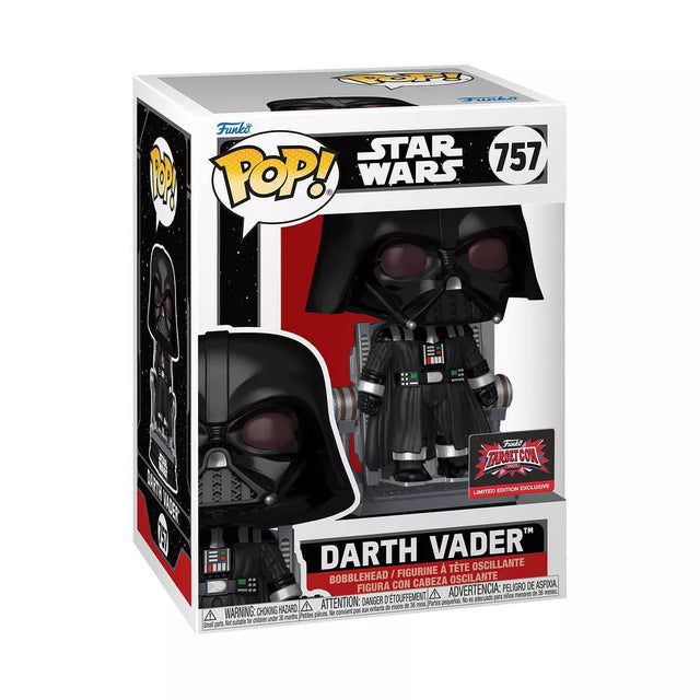 Funko Pop! Star Wars Darth Vader figure from TargetCon 2025 exclusive, collectible vinyl toy with detailed costume and helmet.