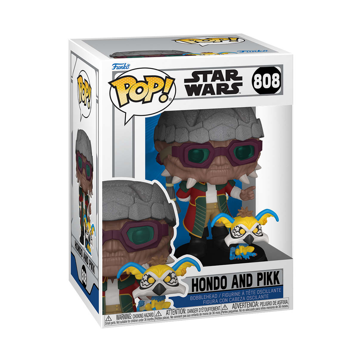 Funko Pop! Star Wars Hondo and Pikk figures in original packaging, collectible vinyl figures from Shak's Pop Shop.