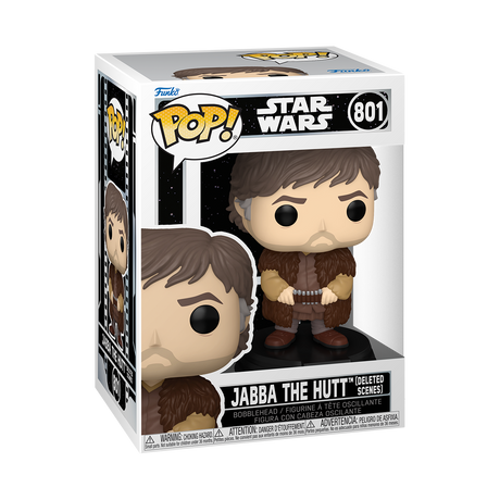 Funko Pop! Star Wars Jabba The Hutt figure from Deleted Scenes collection, detailed vinyl collectible with unique design.