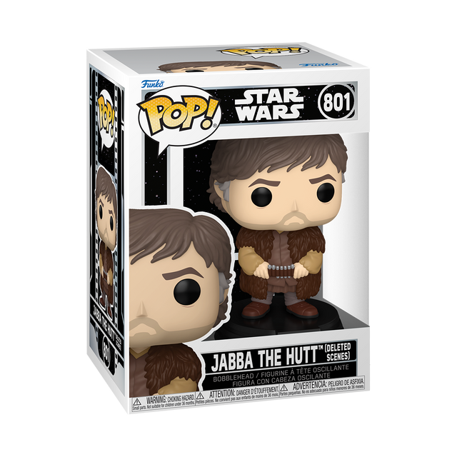 Funko Pop! Star Wars Jabba The Hutt figure from Deleted Scenes collection, detailed vinyl collectible with unique design.