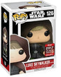 Funko Pop! Star Wars Luke Skywalker figure from 2017 Galactic Convention, collectible toy in original packaging.