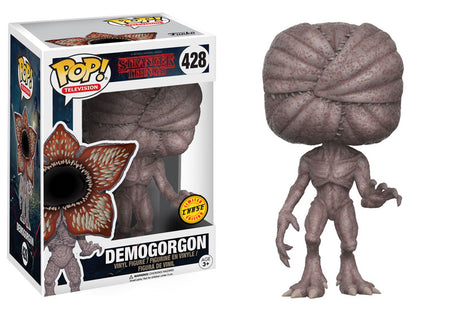 Funko Pop! Stranger Things Demogorgon Chase figure with open mouth and detailed monster design, collectible toy from Shak's Pop Shop.