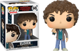 Funko Pop! Stranger Things Eleven (Season 2) figure with a bob haircut, wearing a pink dress and holding a box, from Shak's Pop Shop.