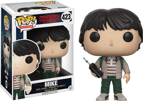 Funko Pop! Stranger Things Mike figure with detailed paint and pose, collectible vinyl toy from Shak's Pop Shop