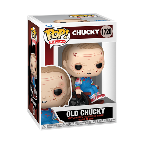 Funko Pop! Television Chucky figure featuring Old Chucky from the horror series, with detailed vinyl collectible design.