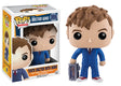 Funko Pop! Tenth Doctor from Doctor Who with hand, collectible figure in original packaging, featuring detailed character design.