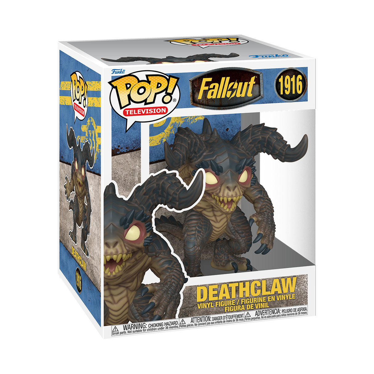 Funko Pop! Television Fallout Deathclaw figure, 6-inch collectible from Shak's Pop Shop, featuring detailed design and vibrant colors.
