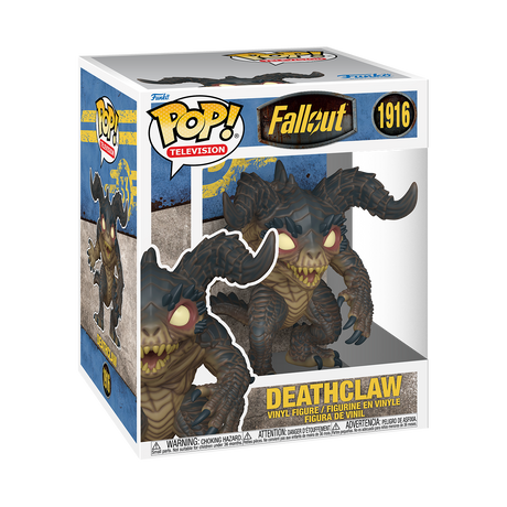 Funko Pop! Television Fallout Deathclaw figure, 6-inch collectible from Shak's Pop Shop, featuring detailed design and vibrant colors.