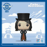 Funko Pop! April Ludgate figure from Parks and Recreation in prom outfit, 2024 NYCC shared exclusive, collectible vinyl toy.