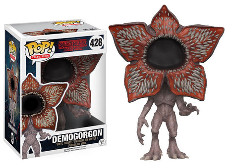 Funko Pop! Stranger Things Demogorgon figure with box imperfection, collectible toy in detailed Demogorgon costume.