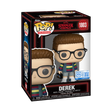 Funko Pop! figure of Derek Turnbow from Stranger Things, displayed in collectible vinyl toy style.