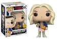 Funko Pop! Eleven with Eggos figure from Stranger Things, featuring Eleven in a pink dress holding Eggos, Chase edition collectible.