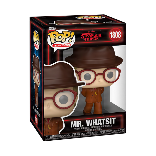 Funko Pop! figure of Mr. Whatsit from Stranger Things, collectible toy with detailed character design.