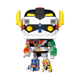 Funko Pop! Television Super Voltron with Blazing Sword figure from 2024 SDCC, featuring a special convention sticker and box imperfection.