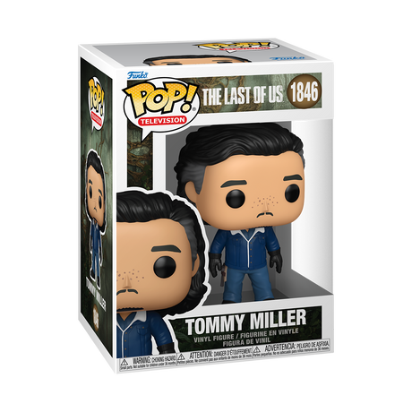 Funko Pop! figure of Tommy Miller from The Last of Us, with distinctive character features in collectible packaging