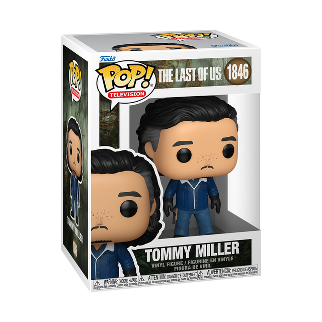 Funko Pop! figure of Tommy Miller from The Last of Us, with distinctive character features in collectible packaging