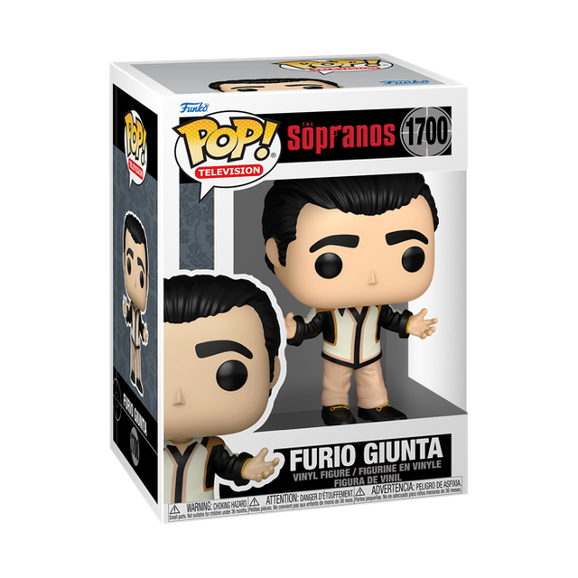 Funko Pop! figure of Furio Giunta from The Sopranos, a collectible vinyl toy with detailed features from Shak's Pop Shop.