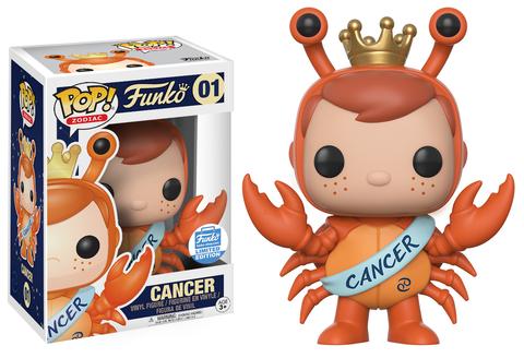 Funko Pop! Zodiac Freddy Funko Cancer figure from Shak's Pop Shop, featuring a collectible Freddy with Cancer zodiac design.