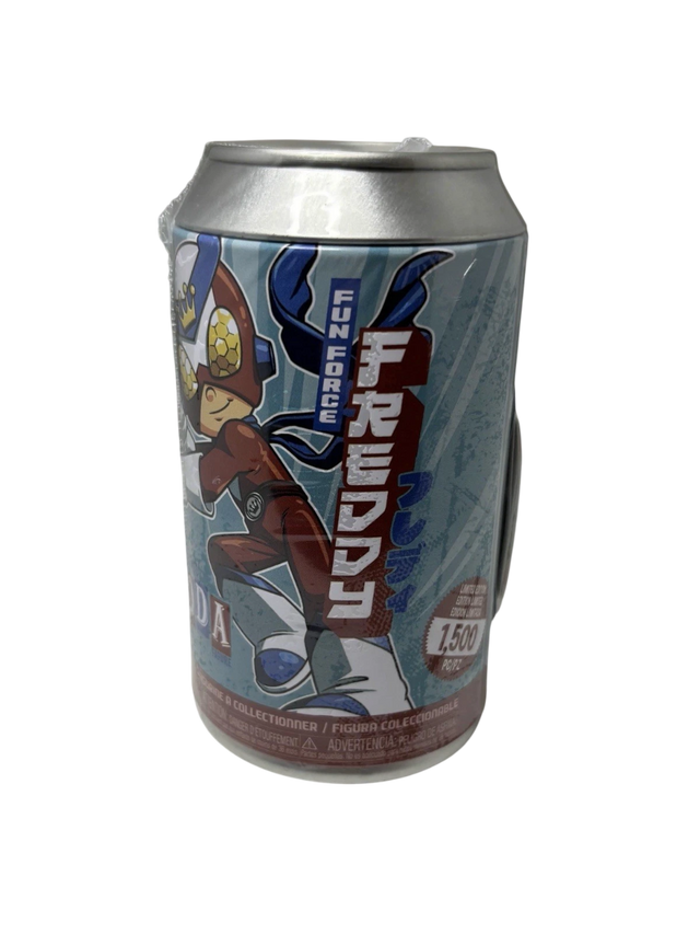 Funko Soda: Fun Force Freddy vinyl figure from Funko Pop! brand, exclusive to Funko Fundays 2025 Show, limited edition LE 1,500