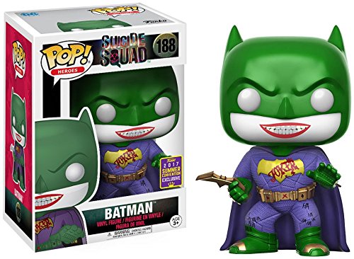 Funko Pop! figure of Batman from Heroes Suicide Squad 2017 SDCC Shared Exclusive with box imperfection, by Shak's Pop Shop.