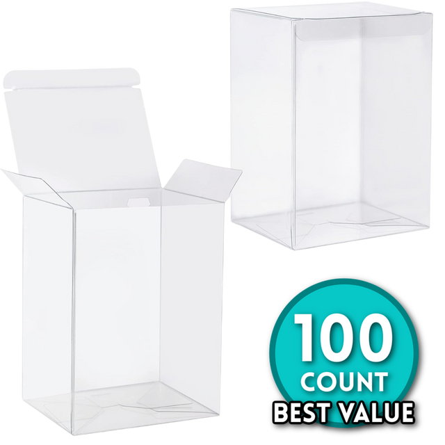 Shak's Pop Shop branded 4-inch Funko Pop! protector, 0.50mm thick, 100-pack, for safeguarding collectible figures