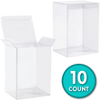 Shak's Pop Shop branded 4-inch Funko Pop! protector, 0.50mm thick, set of 10 clear plastic protective cases for collectibles