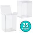 Shak's Pop Shop branded 4-inch Funko Pop! protector, 0.50mm thick, 25-pack, clear plastic display case for collectibles.