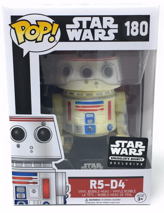 Star Wars R5-D4 Funko Pop! figure, Smugglers Bounty Exclusive, collectible toy with detailed robot design, from Shak's Pop Shop