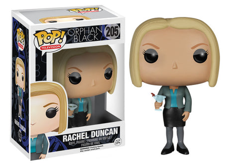 Funko Pop! figure of Rachel Duncan from Orphan Black, a collectible television character toy by Shak's Pop Shop.