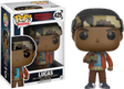 Funko Pop! figure of Lucas from Stranger Things, collectible toy from Shak's Pop Shop, featuring detailed character design.