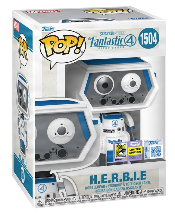 Funko Pop! Marvel: Fantastic 4 First Steps: H.E.R.B.I.E. (2025 SDCC Convention Exclusive)