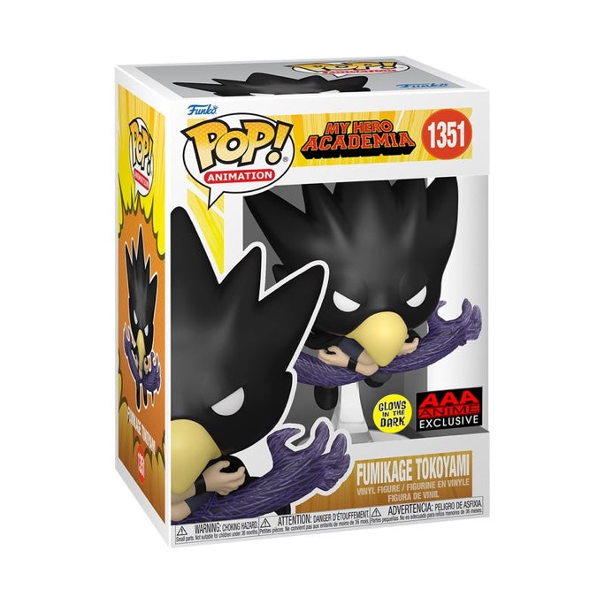 Funko Pop! Animation: My Hero Academia: Fumikage Tokoyami Fallen Angel (Glow) (AAA Exclusive)