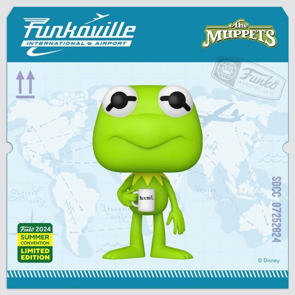 Funko Pop! Muppets: Kermit With Tea (2024 SDCC Shared Exclusive) (Box Imperfection)