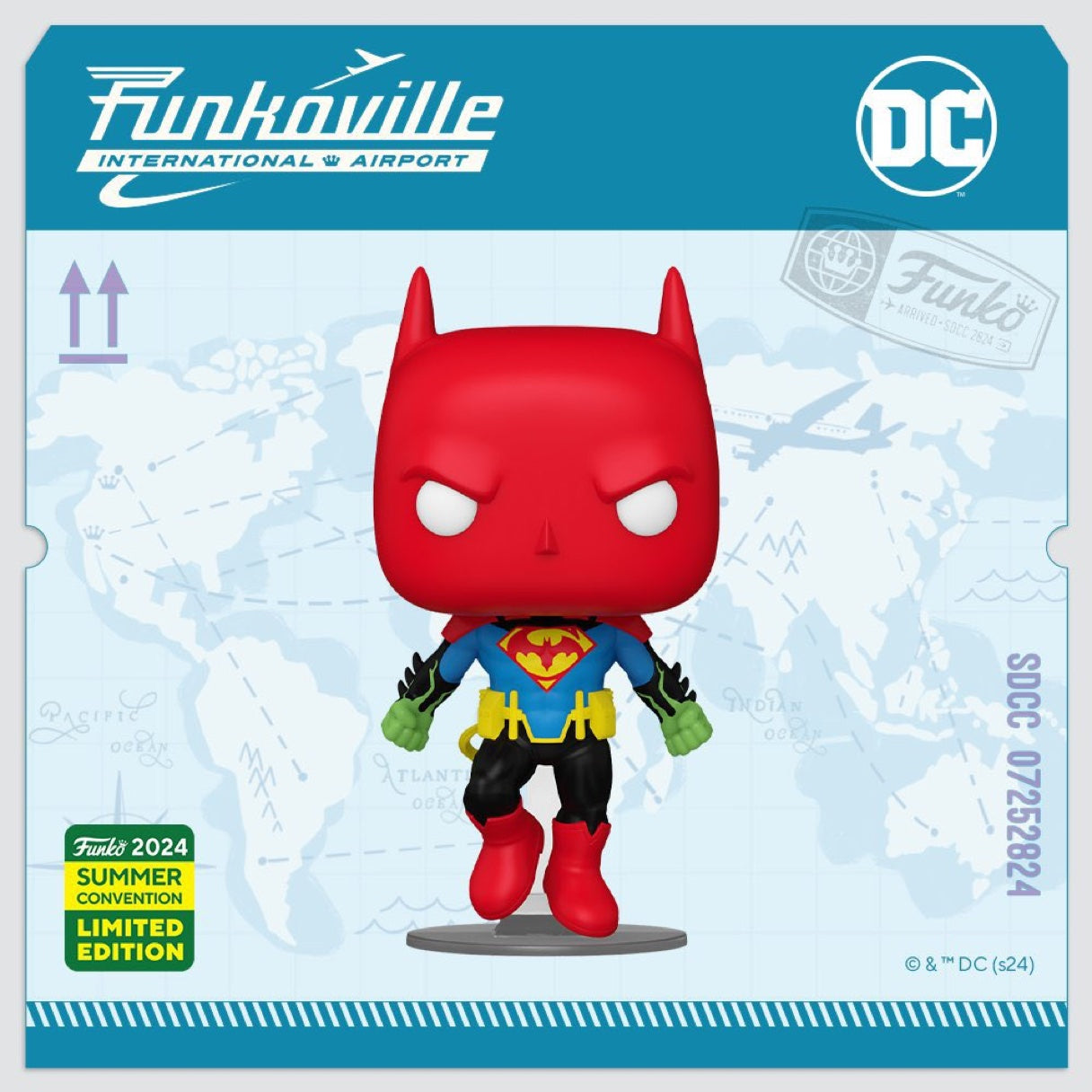 Funko Pop! Heroes DC: Batman/Superman Fusion (2024 SDCC Shared Exclusive)