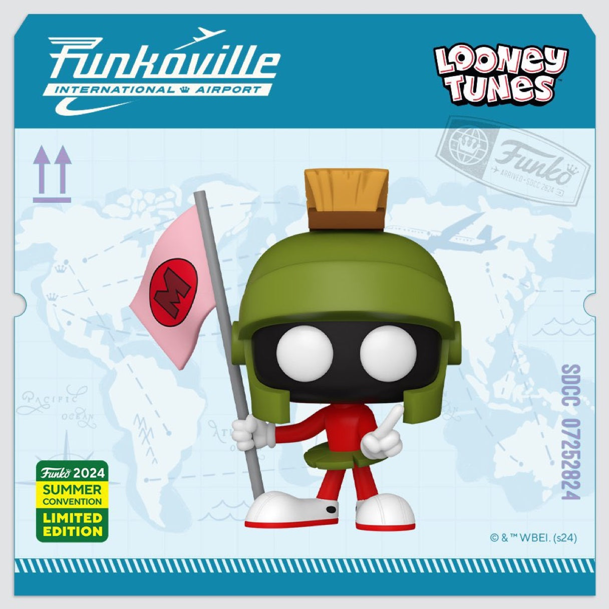 Funko Pop! Animation: Looney Tunes: Marvin The Martian With Martian Flag (2024 SDCC Shared Exclusive)